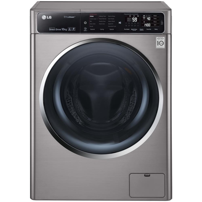LGELECTRONICS Lavatrice LG 10 KG libera installazione carica frontale 1400 giri con funzione TurboWash A+++ 